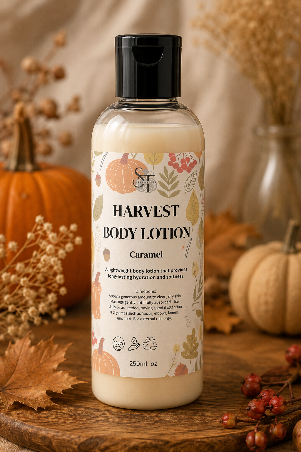 Caramel Body Lotion | Natural Shea Butter Moisturiser 250ml